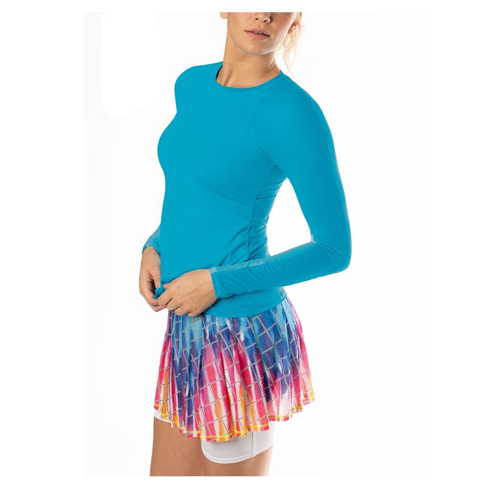 Women's LUV Breeze Long Sleeve Tennis Crew Womens Apparel LUCKY IN LOVE