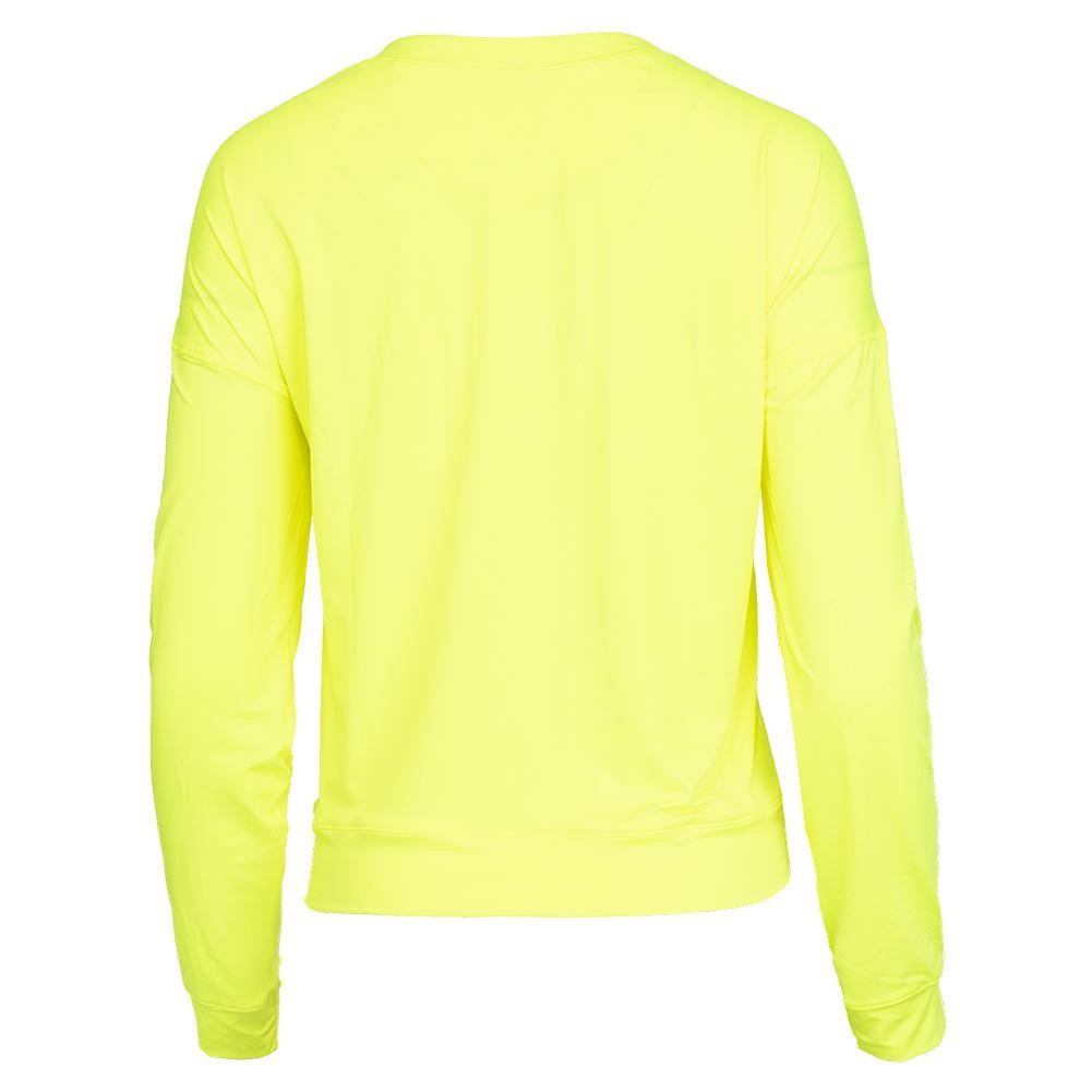 Women's LUV Hype Long Sleeve Tennis Top Womens Apparel LUCKY IN LOVE