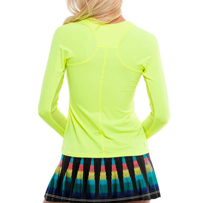 Women's LUV Hype Long Sleeve Tennis Top Womens Apparel LUCKY IN LOVE