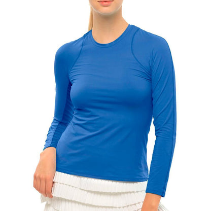 Women's LUV Hype Long Sleeve Tennis Top Womens Apparel LUCKY IN LOVE