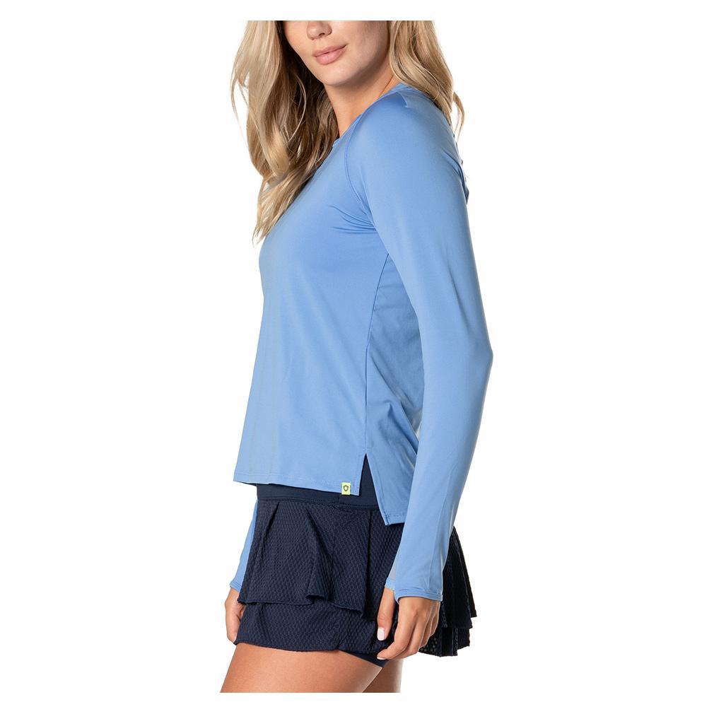 Women's LUV High Low Breezy Long Sleeve Tennis Top WOMENS APPAREL LUCKY IN LOVE