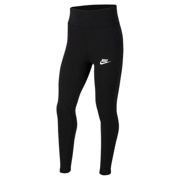 Girls' Sportswear Favorites High-Waisted Leggings Black and White Training NIKE