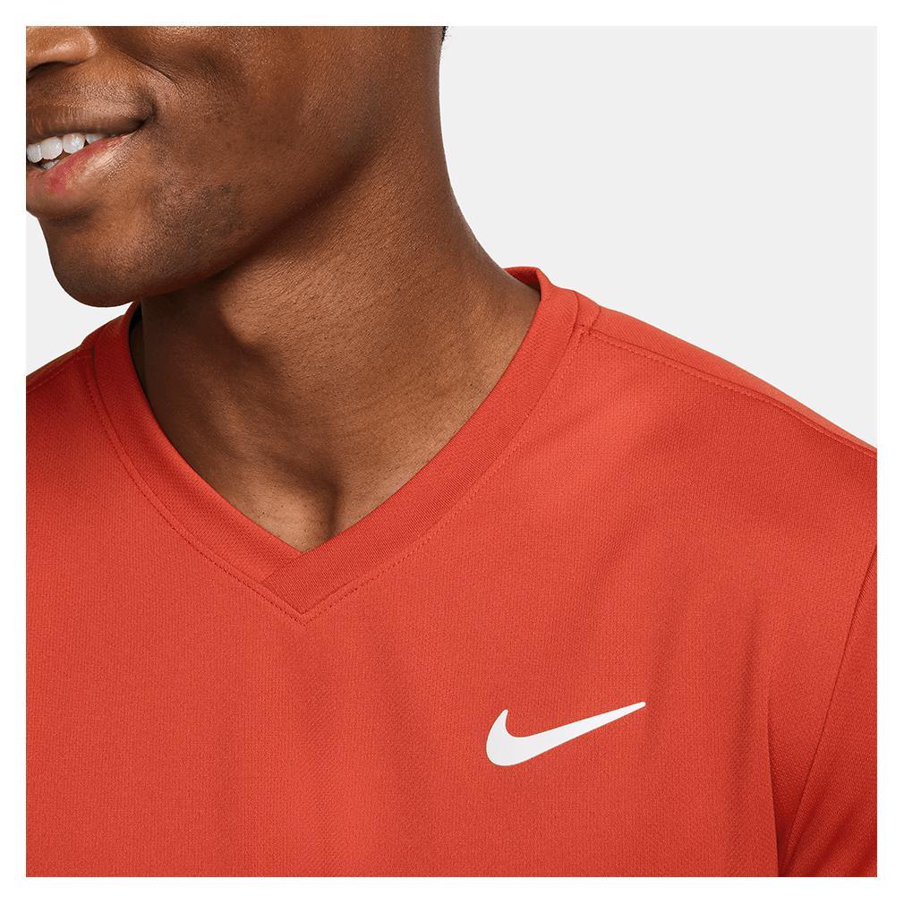 Men's Dri-Fit Victory Tennis Top Mens Apparel NIKE 474_GLACIER_BLUE/BLK S