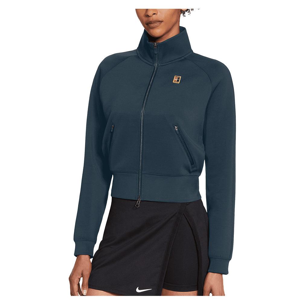Women`s Court Dri-FIT Heritage Full Zip Tennis Jacket NIKE Blue XS