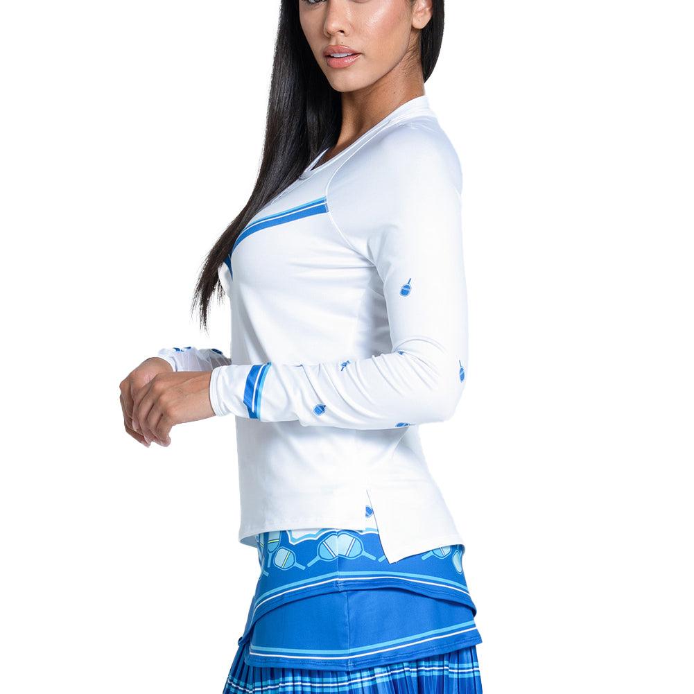Women`s Electrify Long Sleeve Pickleball Top Multicolor LUCKY IN LOVE
