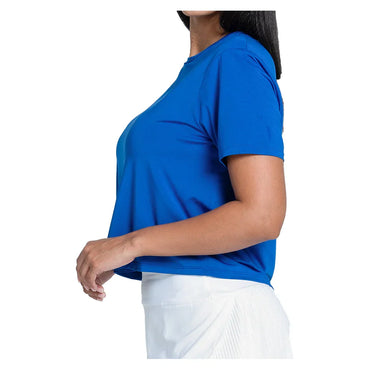 Women's LUV Power Box Tennis Top Electric Blue LUCKY IN LOVE