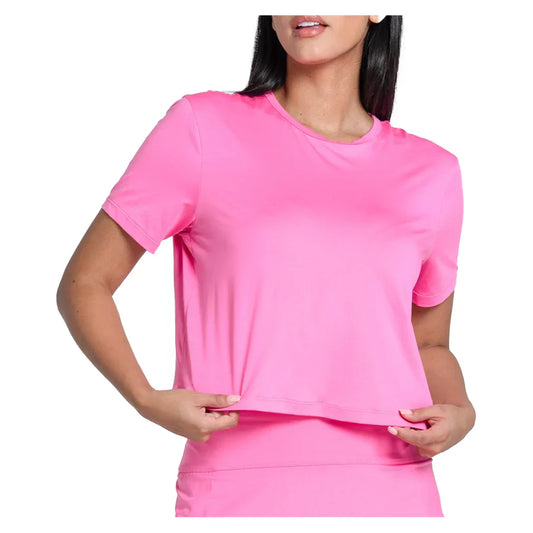 Women`s LUV Power Box Tennis Top Taffy LUCKY IN LOVE XS