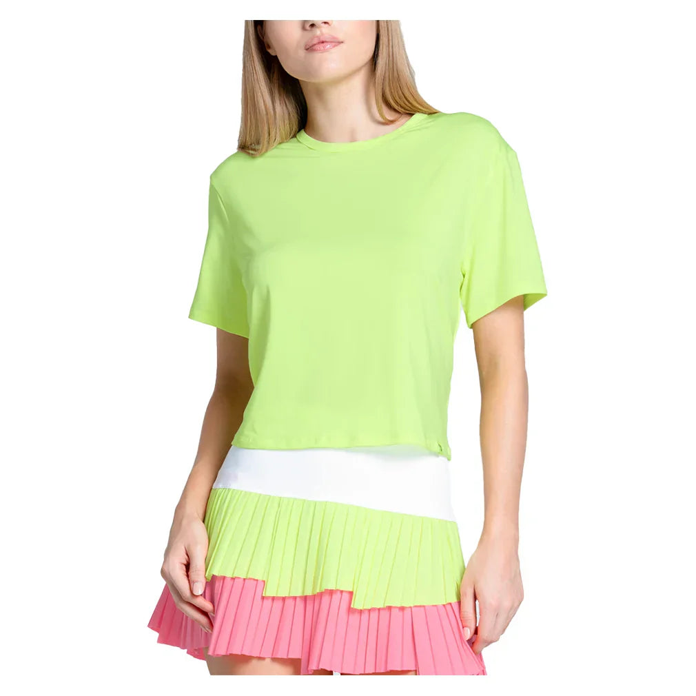 Women's LUV Power Box Tennis Top Lemon Frost LUCKY IN LOVE