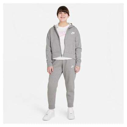 Girls' Sportswear Club Fleece Full-Zip Hoodie Training NIKE