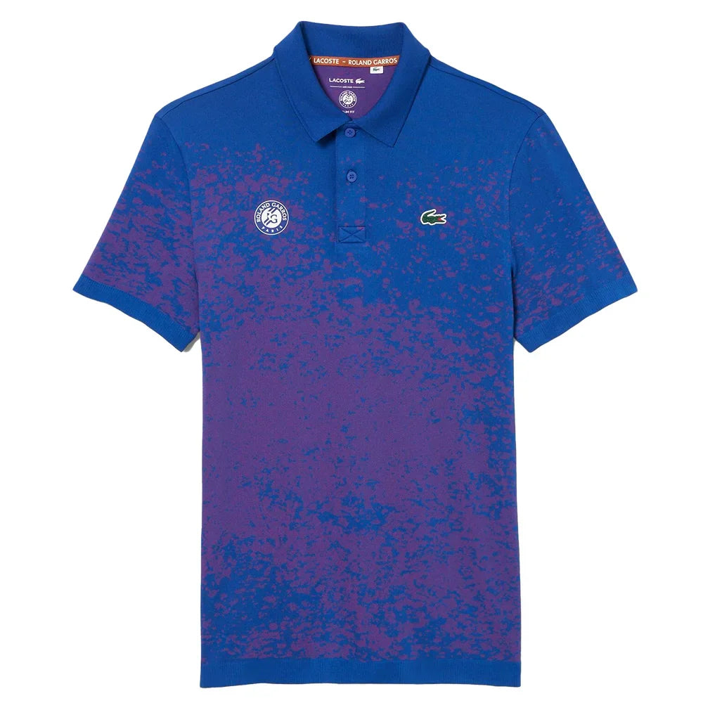 Men`s Roland Garros On Court Tennis Polo LACOSTE SMALL I10_COSMIC/MALVA