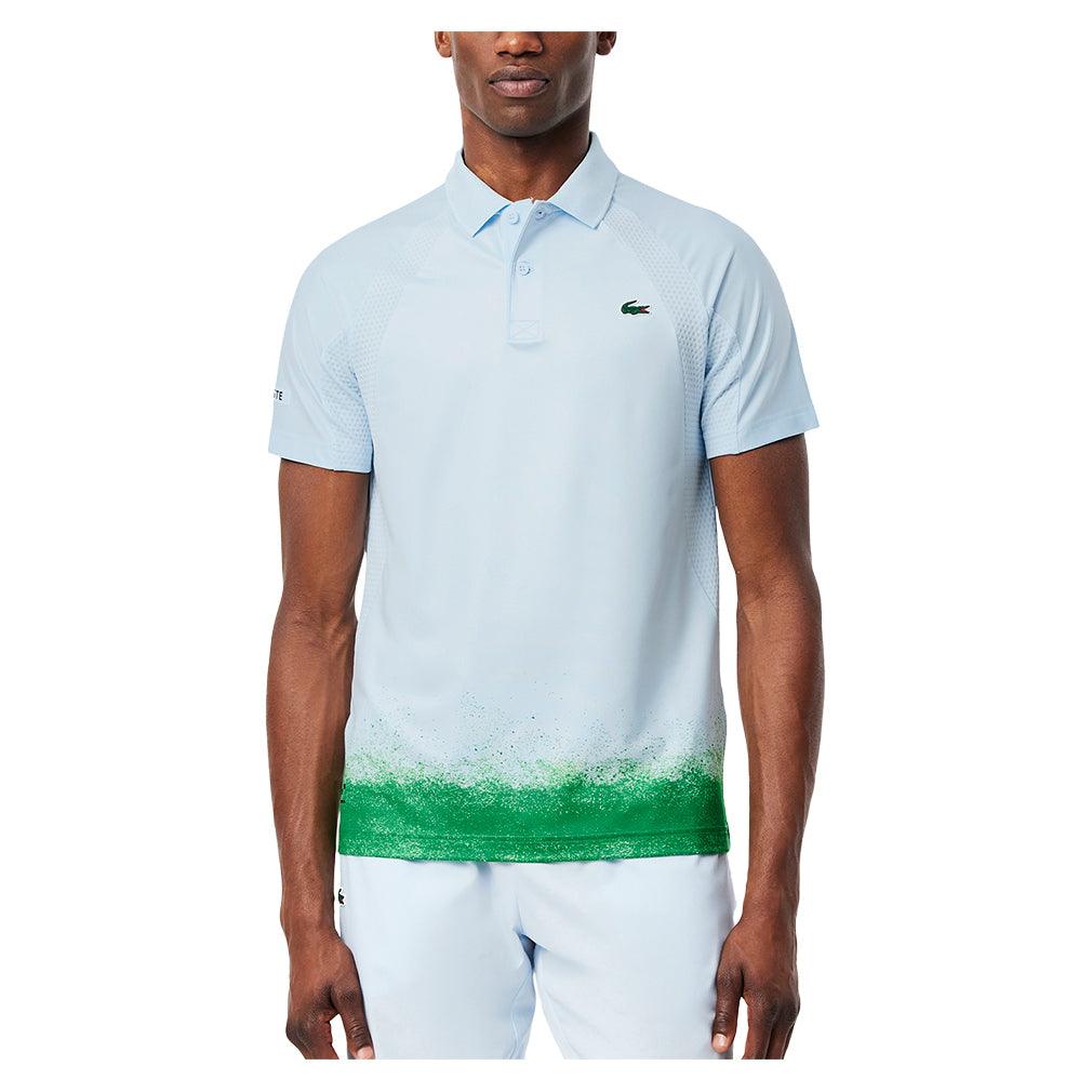 Men`s Daniil Medvedev On Court Tennis Polo Ruisseau and Calathea LACOSTE
