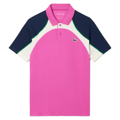 Men`s Ultra Dry Tennis Polo LACOSTE SMALL HI2_MALVA/LAPONIE