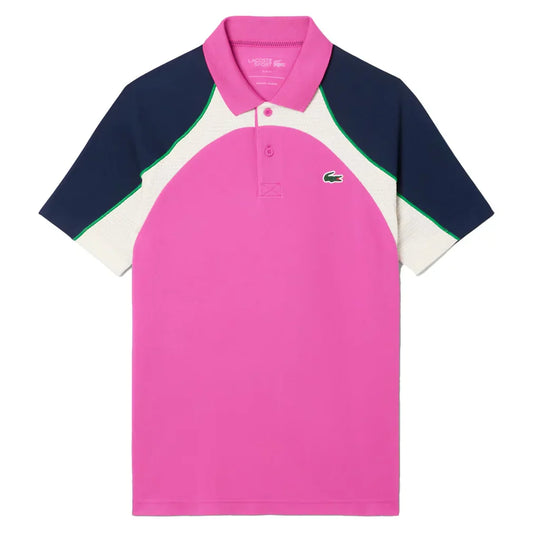 Men`s Ultra Dry Tennis Polo LACOSTE SMALL HI2_MALVA/LAPONIE
