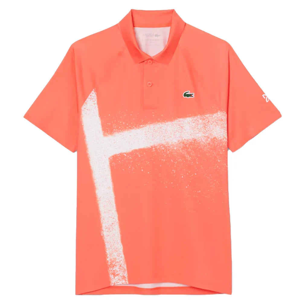 Men`s Novak Djokovic Light Stretch On Court Tennis Polo LACOSTE