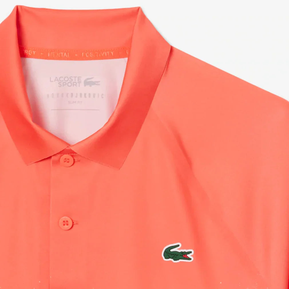 Men`s Novak Djokovic Light Stretch On Court Tennis Polo LACOSTE