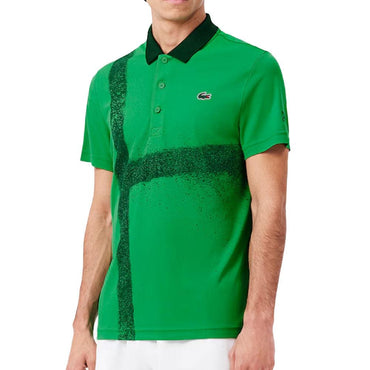 Men`s Novak Djokovic Ultra Dry Fan Tennis Polo LACOSTE SMALL Green
