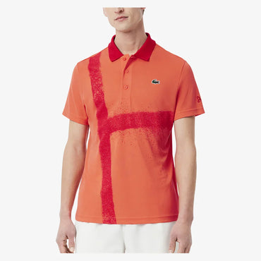 Men`s Novak Djokovic Ultra Dry Fan Tennis Polo LACOSTE 2XL Orange