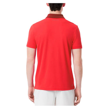 Men`s Novak Djokovic Ultra Dry Fan Tennis Polo Grenandine LACOSTE