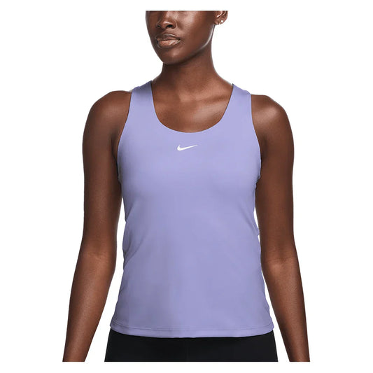 Women`s Dri-Fit Swoosh Training Bra Tank Lilac Ice and White NIKE XS