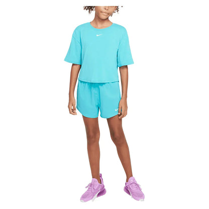 Girls` Dri-FIT High-Waisted Woven 3 Inch Training Shorts NIKE