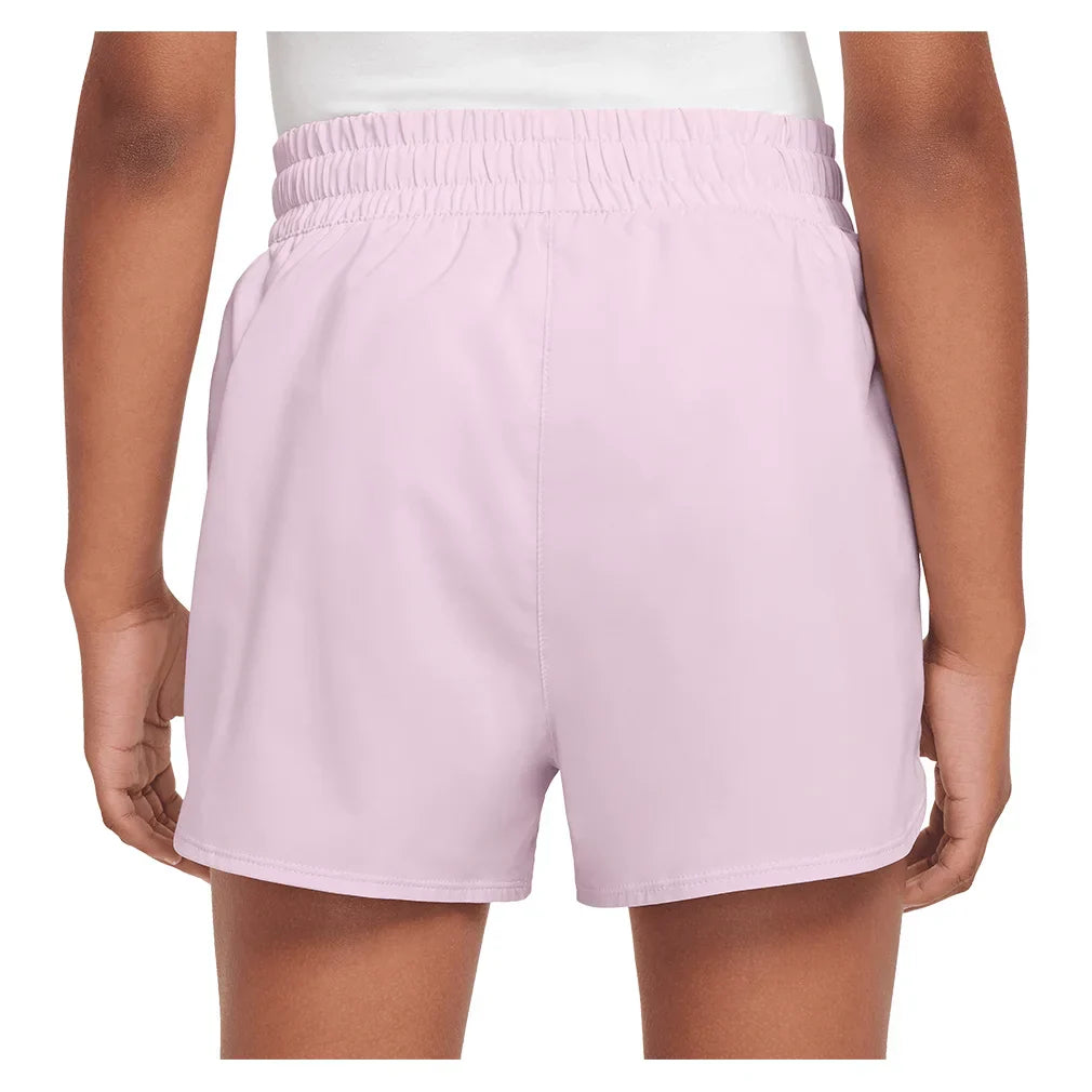 Girls` Dri-FIT High-Waisted Woven 3 Inch Training Shorts NIKE