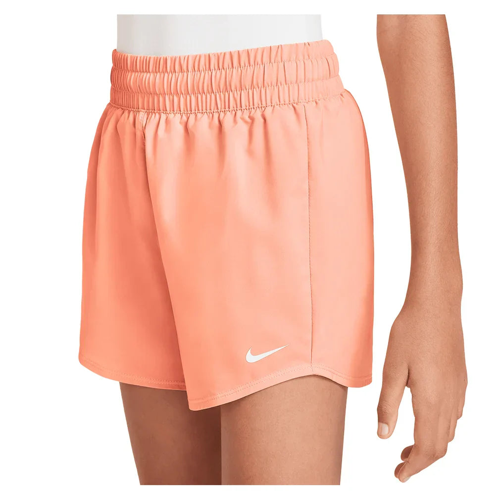 Girls` Dri-FIT High-Waisted Woven 3 Inch Training Shorts NIKE