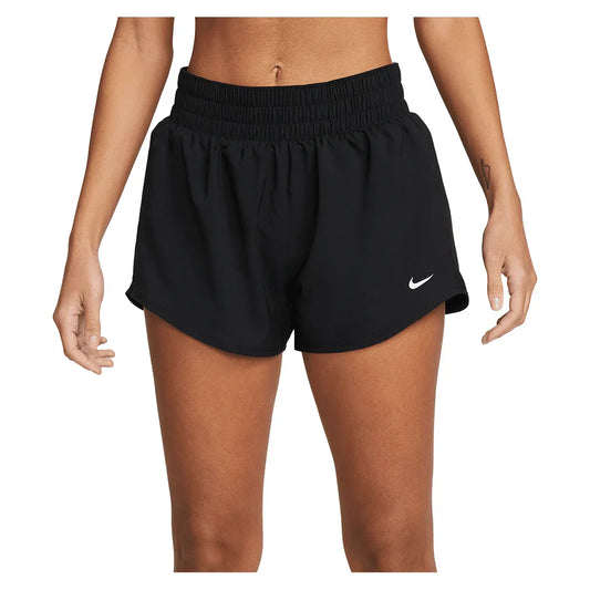 Women's One Dri-FIT Mid-Rise 3" Shorts Womens Apparel NIKE Black XS