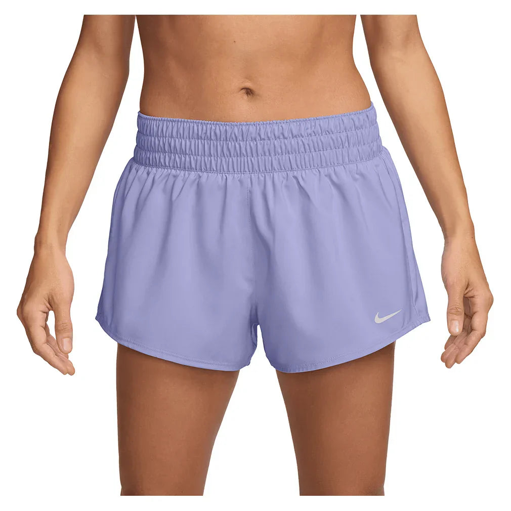 Women`s One Dri-FIT Mid-Rise 3 Inch Shorts NIKE XS 533_LILAC_ICE