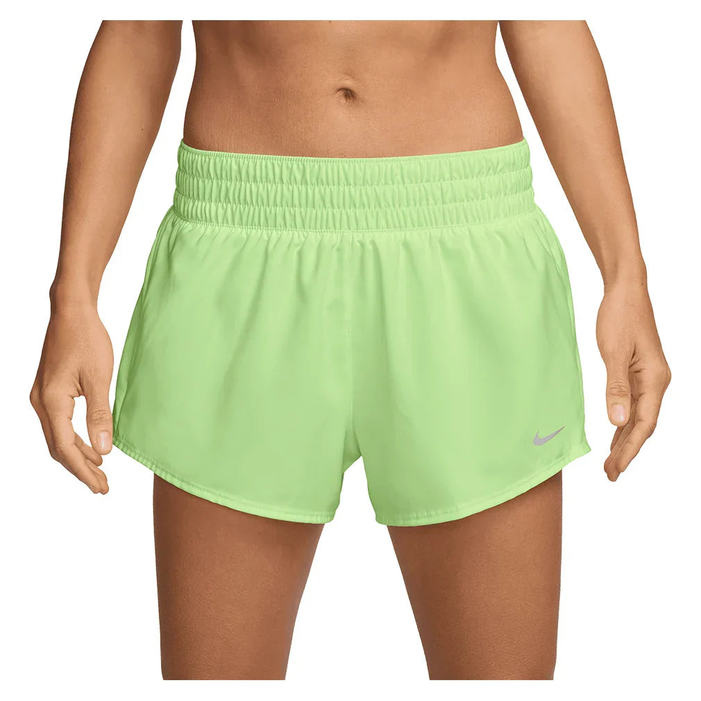 Women`s One Dri-FIT Mid-Rise 3 Inch Shorts NIKE XS 701_BARELY_VOLT