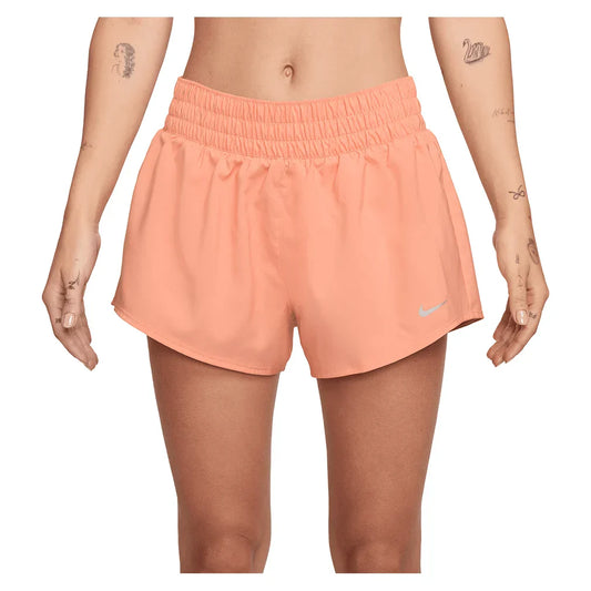 Women`s One Dri-FIT Mid-Rise 3 Inch Shorts NIKE XS 844_APRICOT_AGATE
