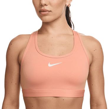 Women`s Swoosh Medium Support Sports Bra NIKE XS 844_APRICOT_AGATE