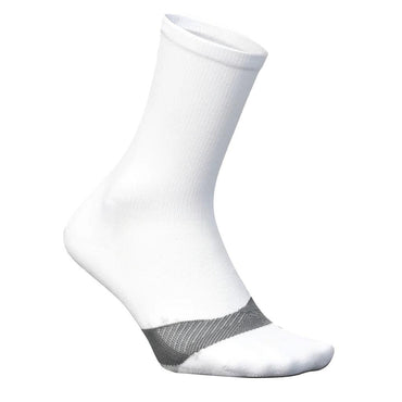 Elite Light Cushion Mini Crew Tennis Socks White Socks FEETURES L
