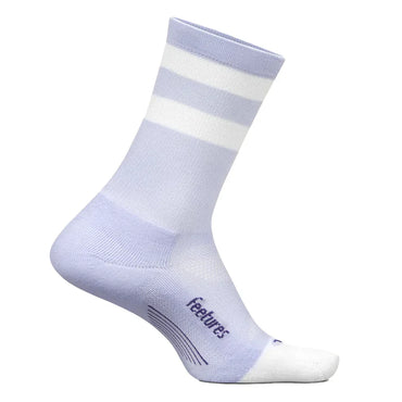 Elite Light Cushion Mini Crew Socks Lilac High Top Stripe FEETURES