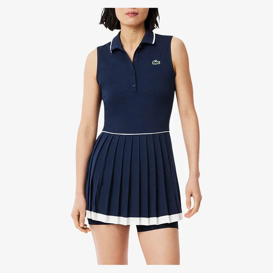 Women`s Heritage Tennis Dress LACOSTE 2(EUR34) HID_MARINE/FARINE