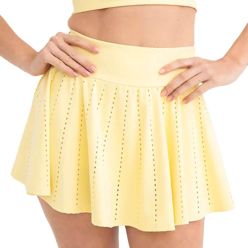 Women`s Endure Perforated Tennis Skort THRIVE SOCIETE XS MERINGUE