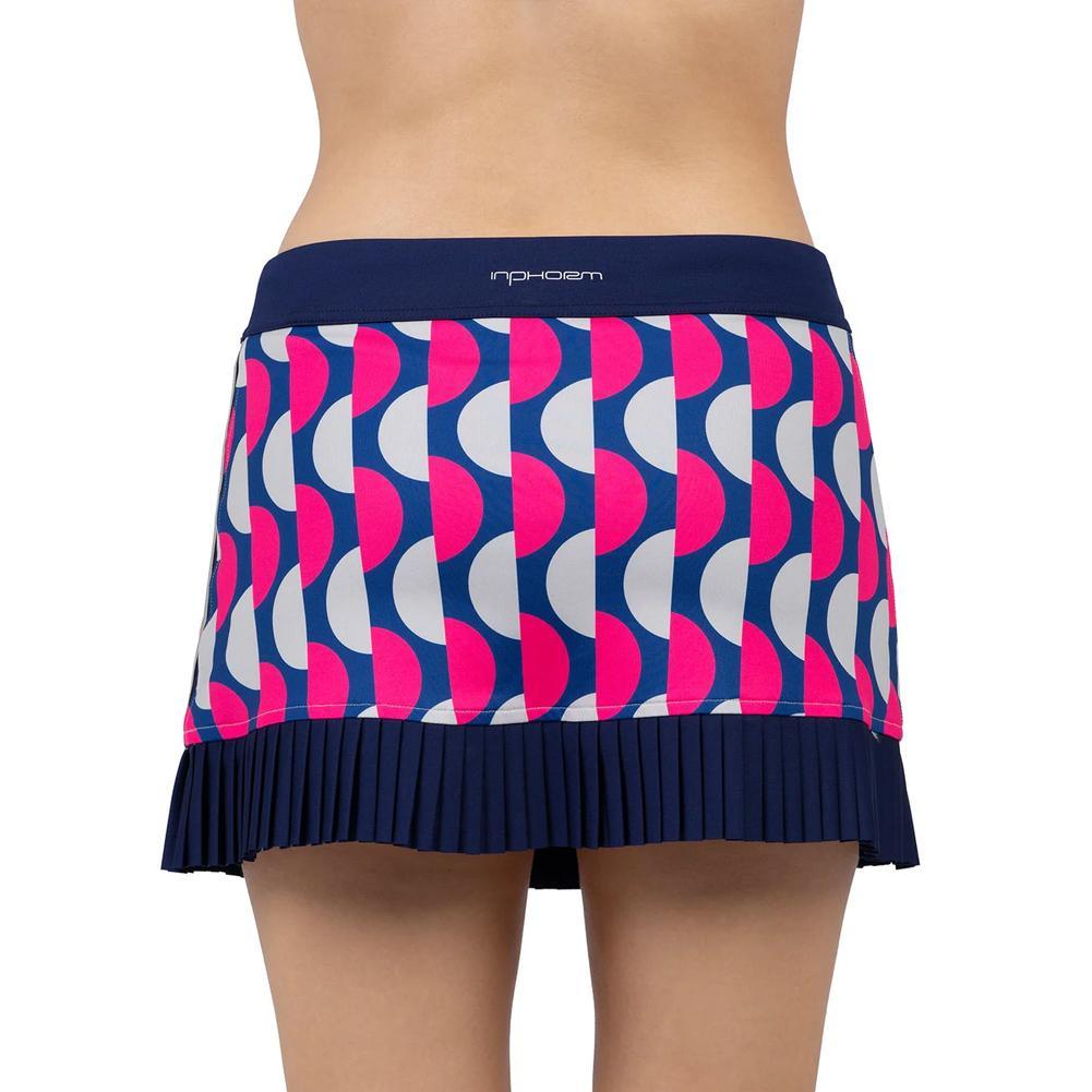 Women`s Audrey 13.5 Inch Tennis Skort Geo Print and Ink WOMENS APPAREL INPHORM