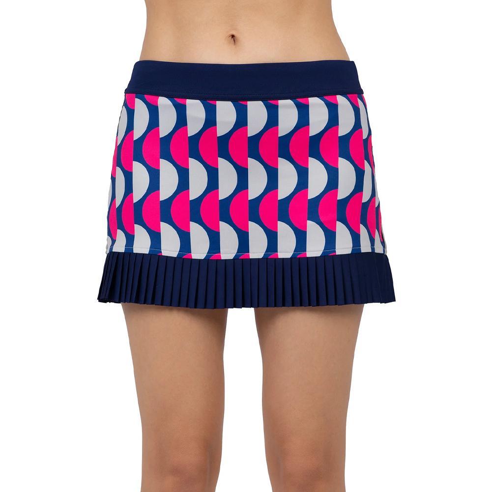 Women`s Audrey 13.5 Inch Tennis Skort Geo Print and Ink WOMENS APPAREL INPHORM