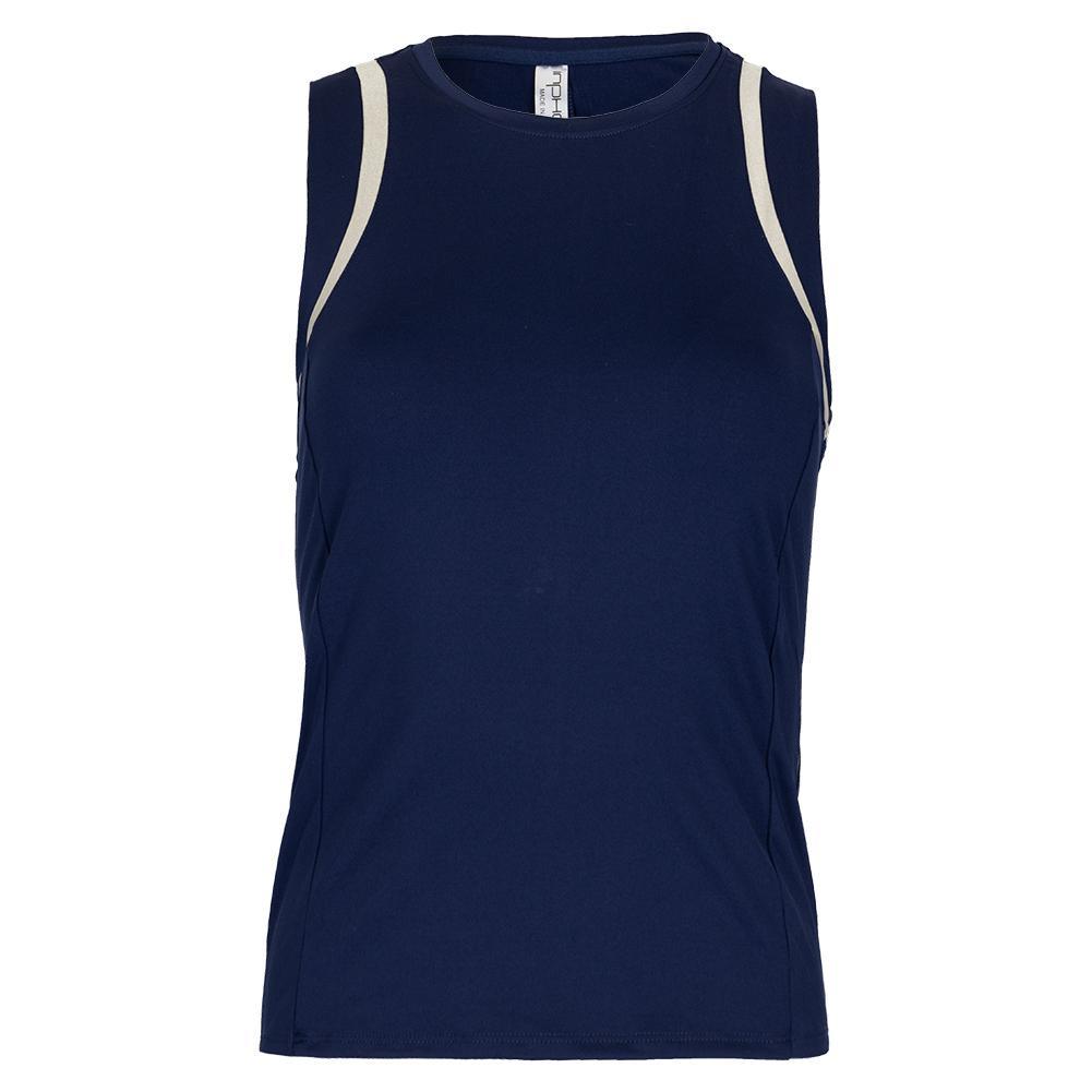 Women`s Elle Tennis Tank Ink and Silver Sand WOMENS APPAREL INPHORM XS