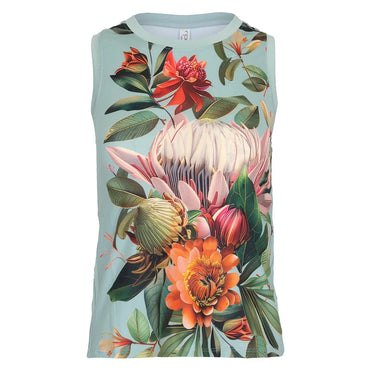 Women`s Audrey Tennis Tank Veridian Print INPHORM XS