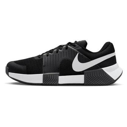 Men's Zoom GP Challenge 1 Tennis Shoes Black and White Top Tennis Shoes NIKE