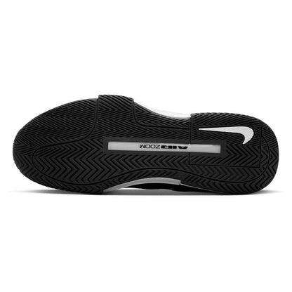 Men's Zoom GP Challenge 1 Tennis Shoes Black and White Top Tennis Shoes NIKE