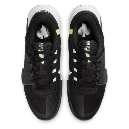 Men's Zoom GP Challenge 1 Tennis Shoes Black and White Top Tennis Shoes NIKE