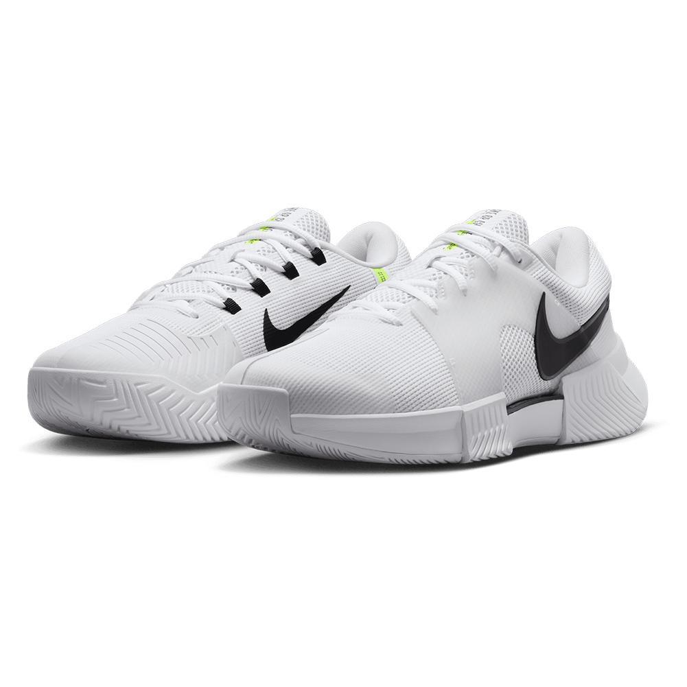 Men's Zoom GP Challenge 1 Tennis Shoes White and Black Tournament Gear NIKE