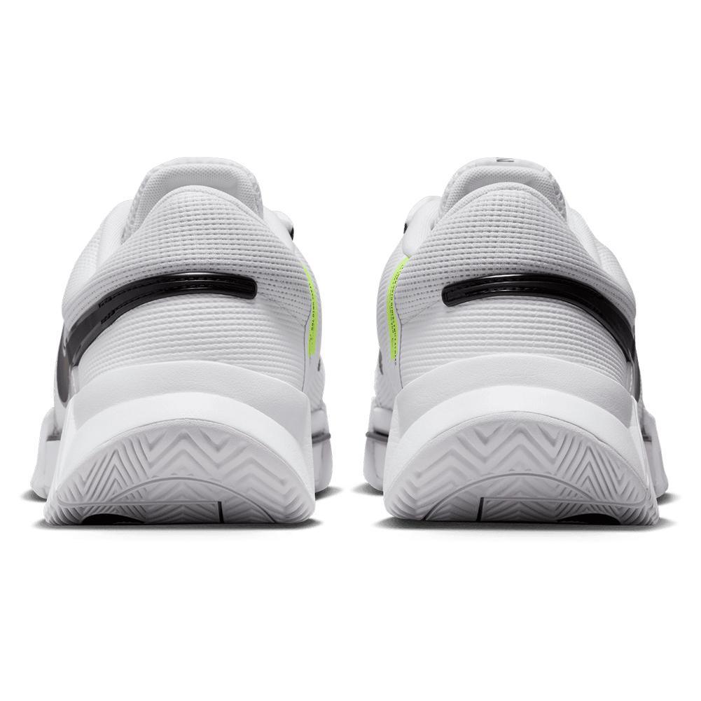 Men's Zoom GP Challenge 1 Tennis Shoes White and Black Tournament Gear NIKE