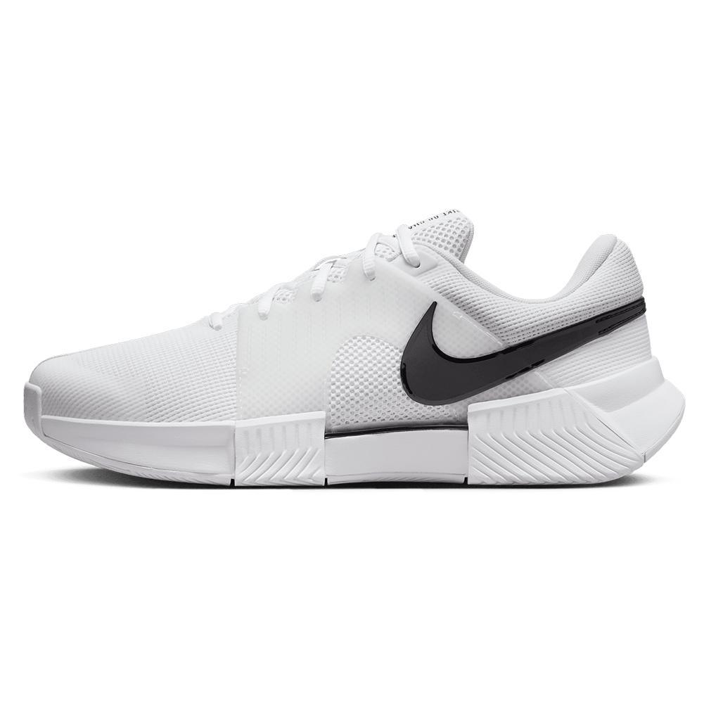 Men's Zoom GP Challenge 1 Tennis Shoes White and Black Tournament Gear NIKE