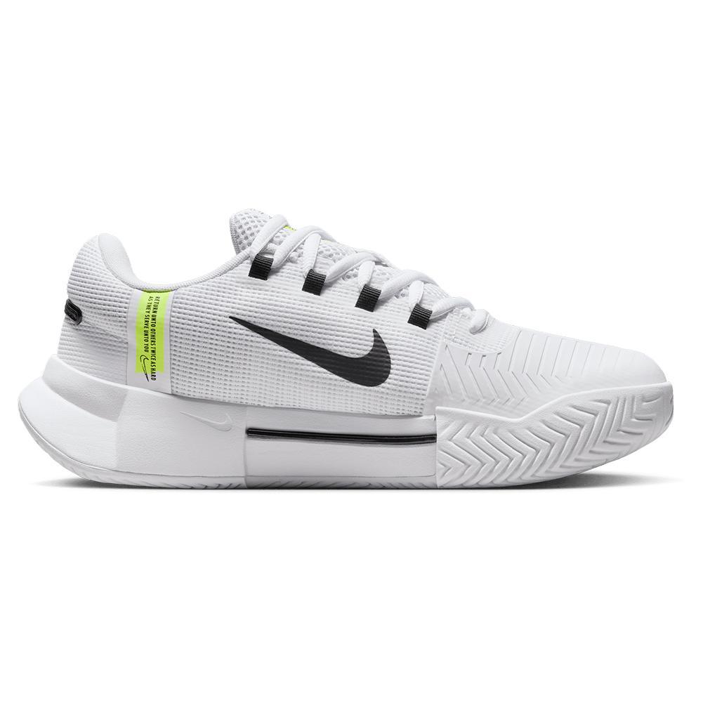 Women's Zoom GP Challenge 1 Tennis Shoes White and Black Womens Shoes NIKE