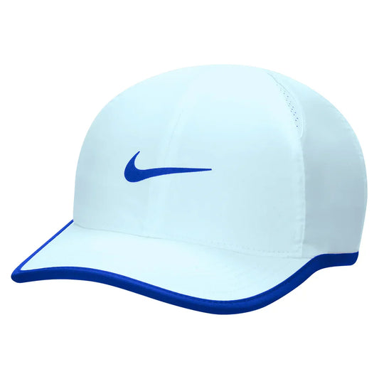 Juniors' Dri-FIT Club Featherlight Tennis Cap Glacier Blue and Deep Night NIKE ONE_SIZE Glacier Blue and Deep Night