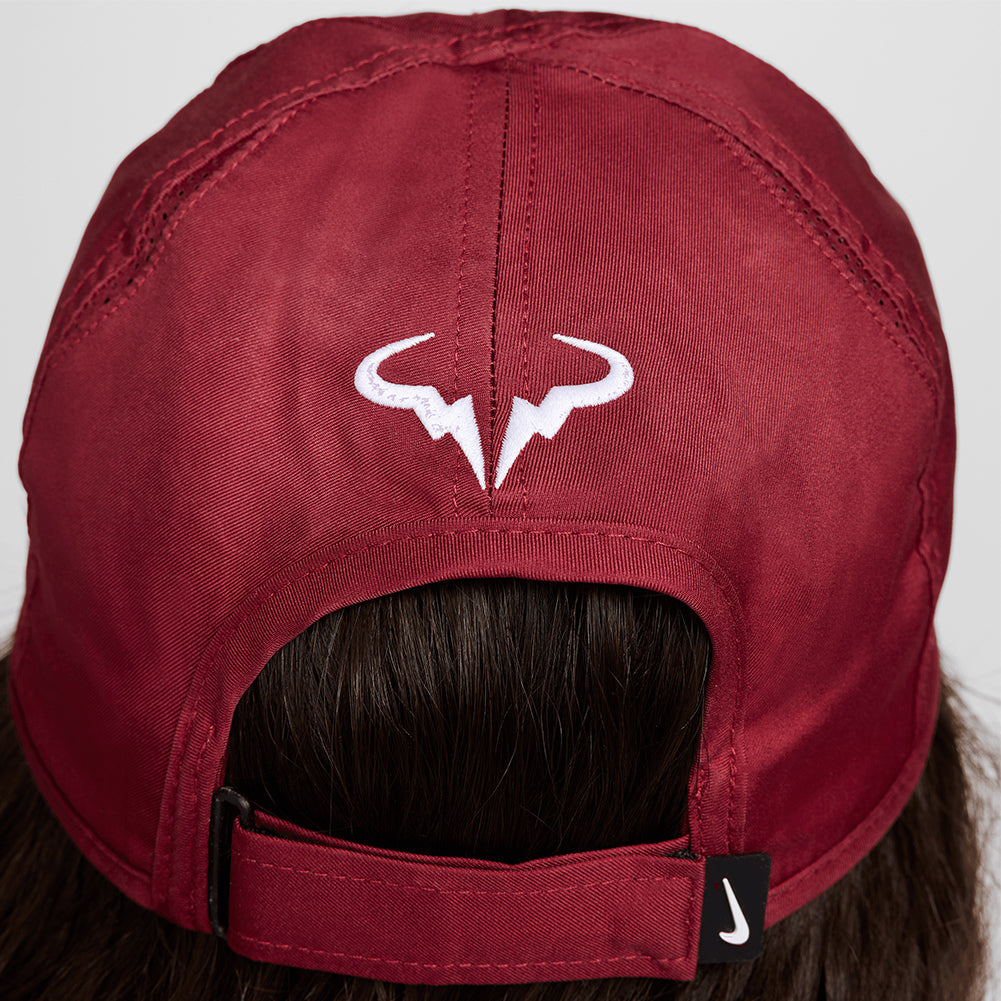Unisex Rafa Dri-FIT Club Tennis Cap Team Red and White NIKE