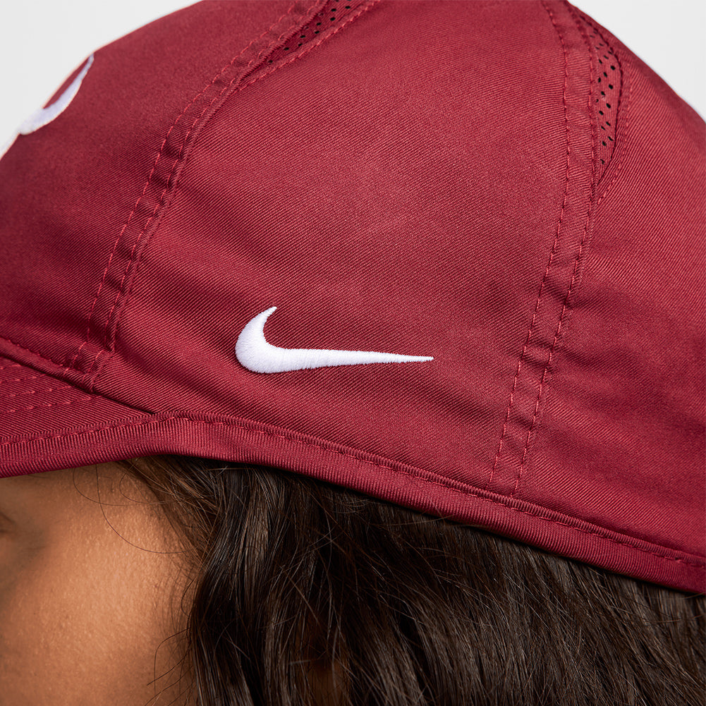 Unisex Rafa Dri-FIT Club Tennis Cap Team Red and White NIKE