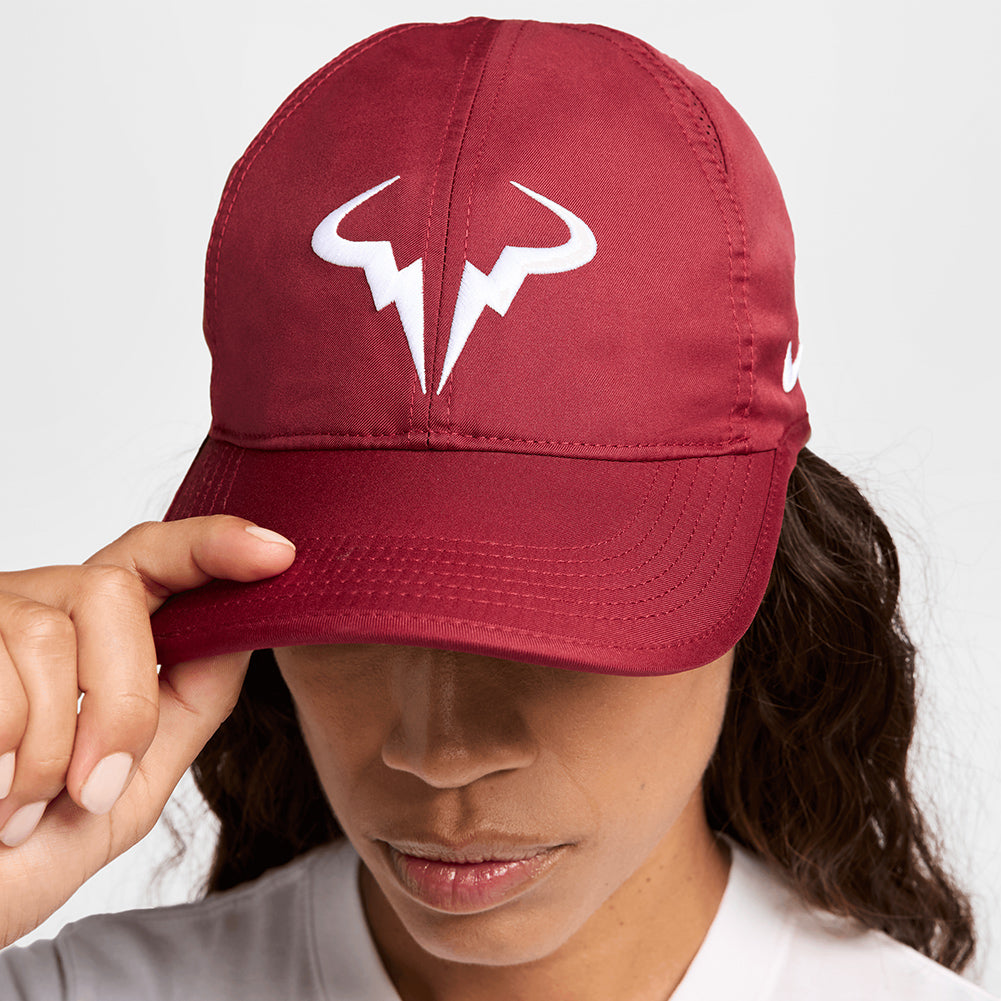 Unisex Rafa Dri-FIT Club Tennis Cap Team Red and White NIKE